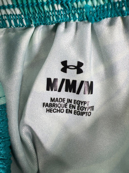 Under Armour Men's Green/Blue Train Stretch 2.0 Printed Athletic Shorts - M image 3