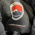 1 Madison Expedition Womens Black Double Zip Insulated Heritage Parka Jacket - M