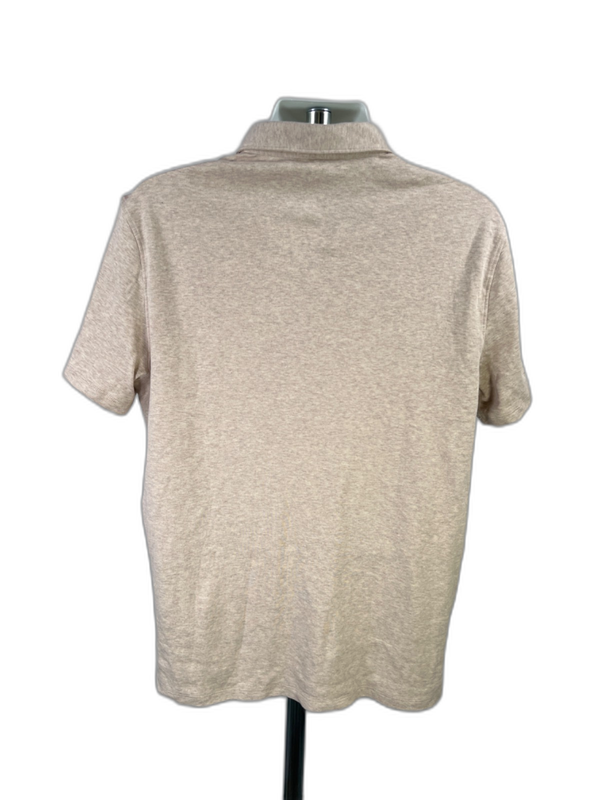 APT 9 Men's Beige Premier Flex Short Sleeve Polo Shirt - L image 2
