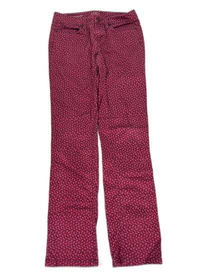 LOFT Women's Red/Purple Modern Straight Denim Jeans - 0/25