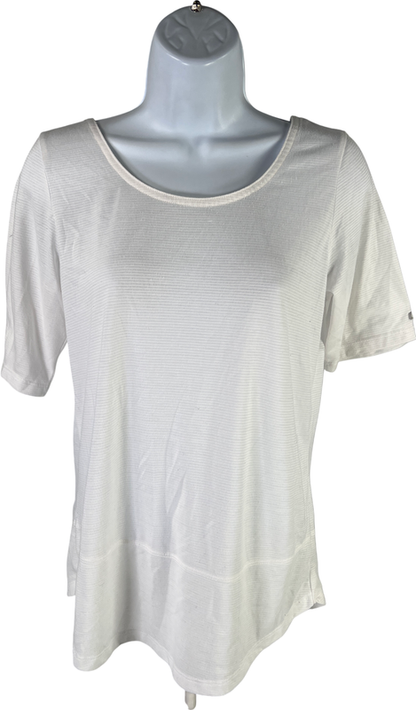 Columbia Women’s White Anytime Casual Criss Cross Back Short Sleeve T-Shirt - S