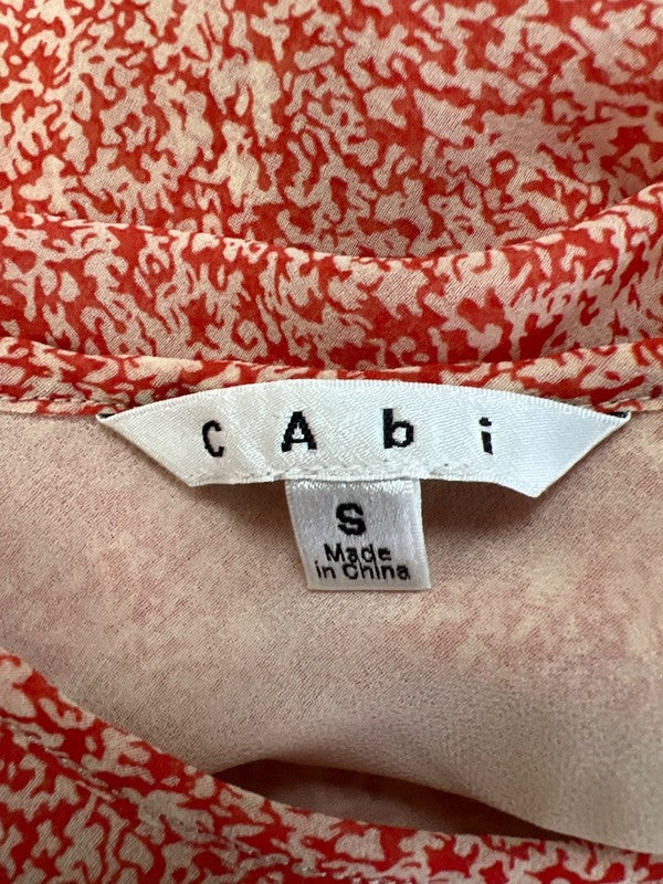 Cabi Women's Red/Beige Paprika Lined Tiered Cami Tank Top - S image 3
