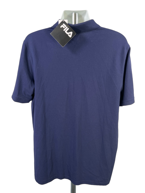 Fila Men's Navy Blue Short Sleeve Polo Shirt - XL image 2
