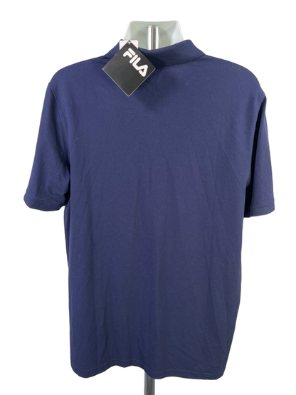 Fila Men's Navy Blue Short Sleeve Polo Shirt - XL image 2