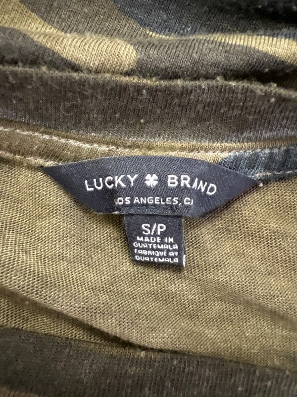 Lucky Brand Women's Green Camo Thin Short Sleeve T-Shirt Dress - S image 3
