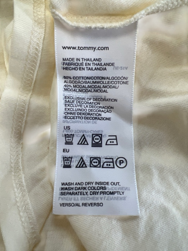 Tommy Hilfiger Women's Light Yellow V-Neck Shirt - XL image 4
