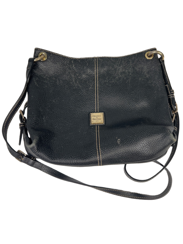 Dooney & Bourke Women's Black Leather Pebble Grain Crossbody Shoulder Purse