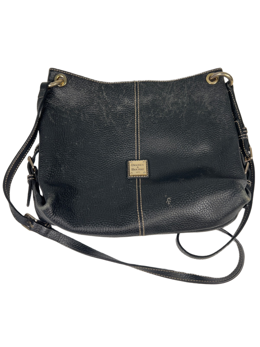 Dooney & Bourke Women's Black Leather Pebble Grain Crossbody Shoulder Purse