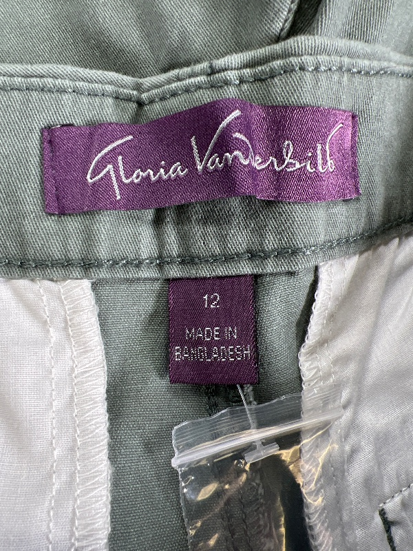 Glorida Vanderbilt Women's Green Stretch Twill Shorts - 12 image 3