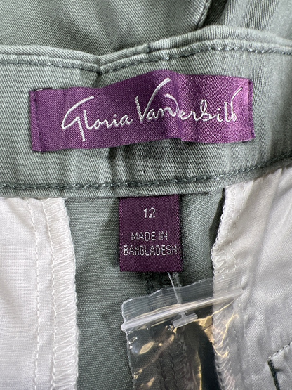 Glorida Vanderbilt Women's Green Stretch Twill Shorts - 12 image 3