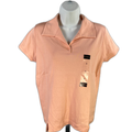 Liz Golf by Liz Claiborne Women's Pink Short Sleeve Golf Polo - S