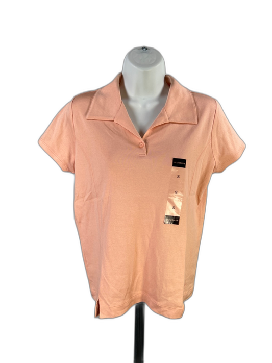 Liz Golf by Liz Claiborne Women's Pink Short Sleeve Golf Polo - S