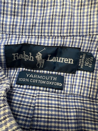 Ralph Lauren Men's Blue Yarmouth Oxford Long Sleeve Button Up Shirt - 16.5 image 3