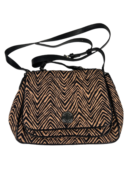Vera Bradley Women's Brown/Black Zebra Print Crossbody Purse