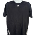 Under Armour Men's Black Iso-Chill Logo Mesh Short Sleeve Athletic Shirt - L