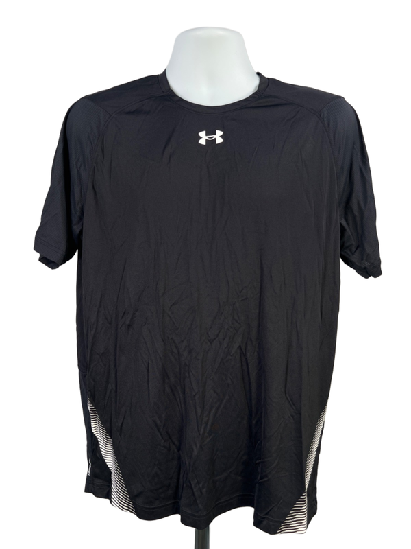 Under Armour Men's Black Iso-Chill Logo Mesh Short Sleeve Athletic Shirt - L