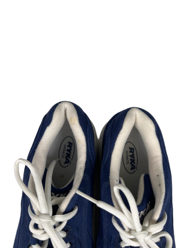 Ryka Women's Blue/White Sportwalker Canvas Sneakers - 10 Wide image 3