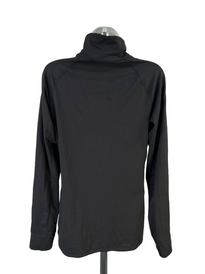 adidas Women's Black Long Sleeve 1/4 Zip Long Sleeve Athletic Shirt - M image 2