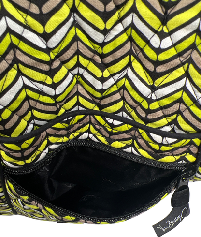Vera. Bradley Women’s Yellow Citron Chevron Crossbody Hipster Purse image 11