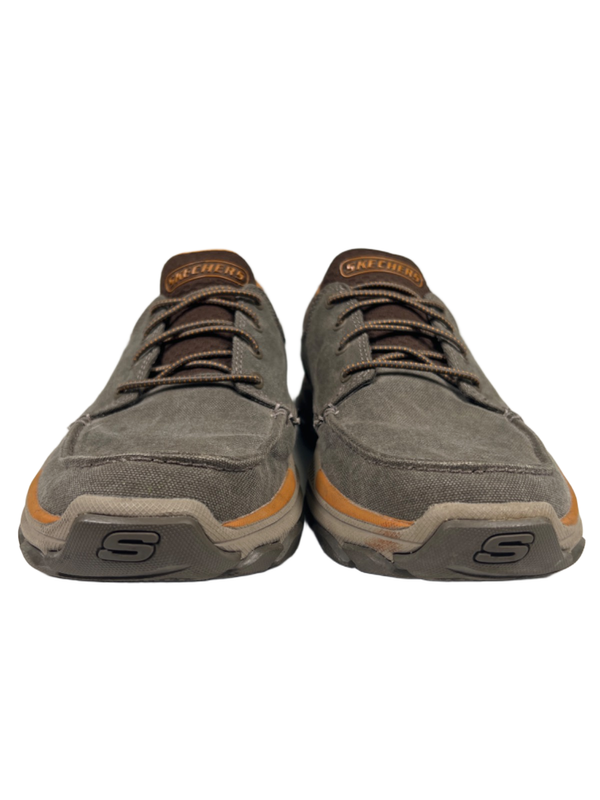 Skechers Men's Gray Respected Loleto Relaxed Arch Fit Sneakers - 9.5 image 2