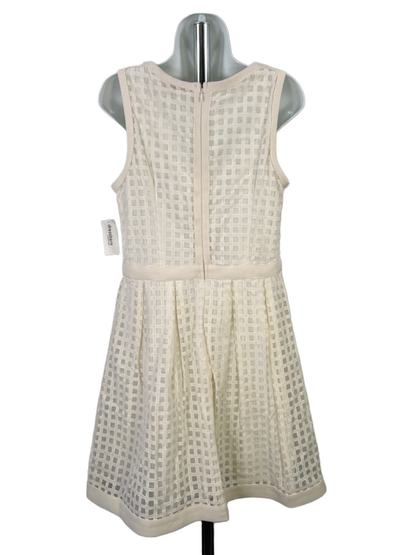 Dressbarn Women's Ivory/White Sleeveless A-Line Dress - 12 image 2