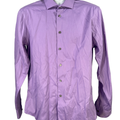 Calvin Klein Men's Purple Slim Fit Non Iron Long Sleeve Button Up Shirt - 16