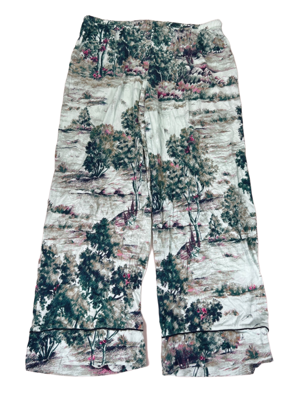 Soma Women's Green/Blue Cool Nights Lounge Pajama Pants - L image 2