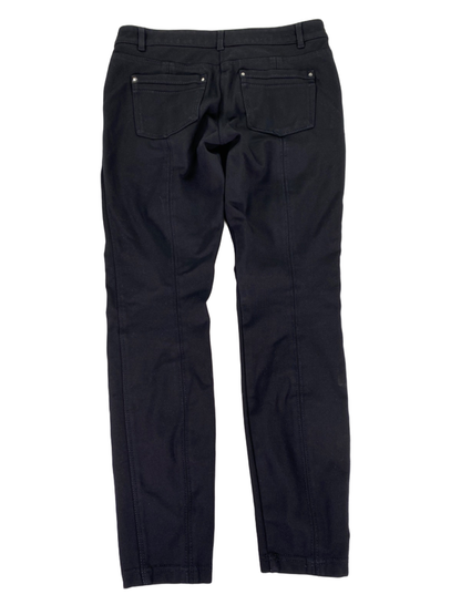 White House Black Market Women's Black Skinny Leg Stretch Pants - 4 R image 2