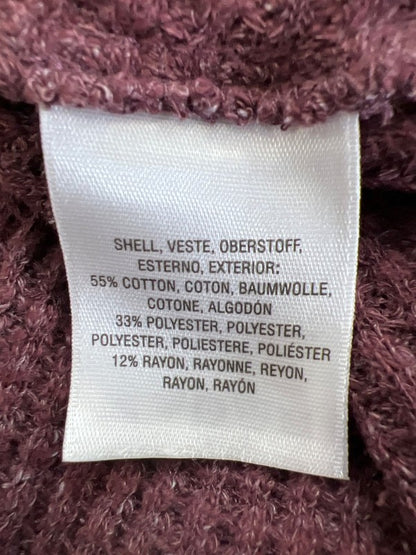 Anthropologie 9-H15 Women’s Purple Waffle Knit Cowl Neck Sweater - XS image 4