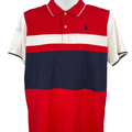 U.S. Polo Assn Men's Red Short Sleeve Polo Shirt - M