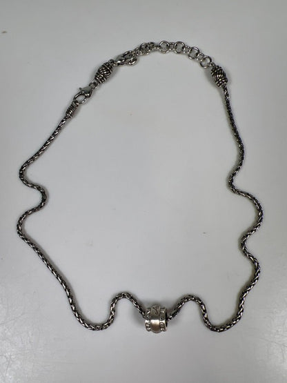 Brighton Women's Silver Plated Calypso "Aunt" Adjustable 9" Necklace