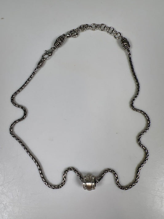 Brighton Women's Silver Plated Calypso "Aunt" Adjustable 9" Necklace