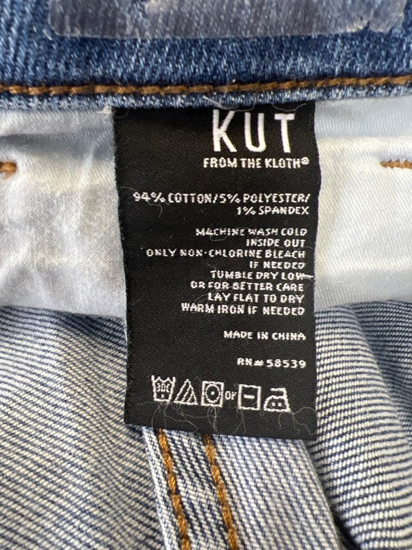 Kut From The Kloth Women's Medium Wash Ripped Distressed Button Fly Jeans - 12 image 4