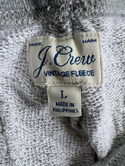 J Crew Women's Gray Vintage Fleece Relaxed Ankle Sweatpants - L image 3