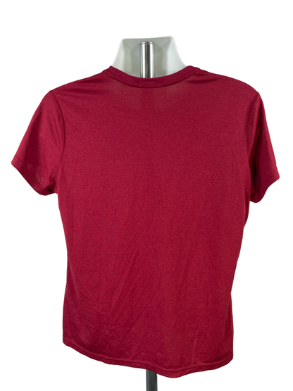 Nike Men's Burgundy Dri-Fit Short Sleeve Athletic Tee Shirt - XL image 2