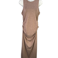 Lou and Grey Women's Pink/Blush Brushedsoft Ruched Maxi Tank Dress - M