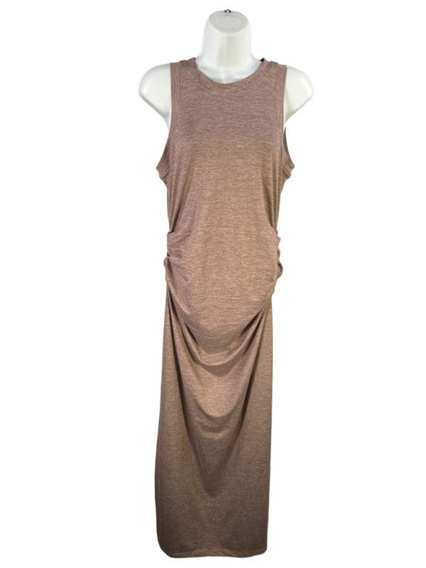 Lou and Grey Women's Pink/Blush Brushedsoft Ruched Maxi Tank Dress - M