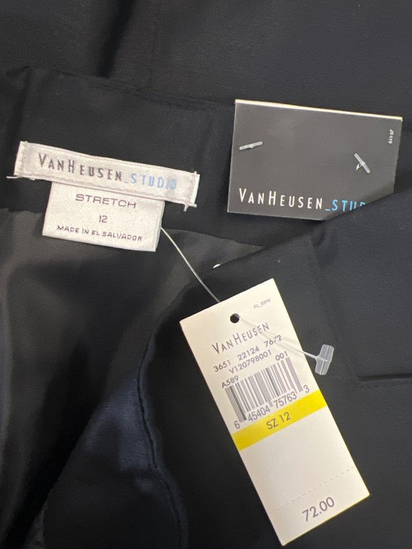 Van Heusen Studio Women's Black Stretch Straight Skirt - 12 image 3