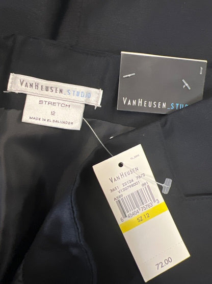 Van Heusen Studio Women's Black Stretch Straight Skirt - 12 image 3