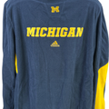 Adidas Men’s Blue/Yellow U of M Climawarm Fleece Crewneck Sweatshirt - L