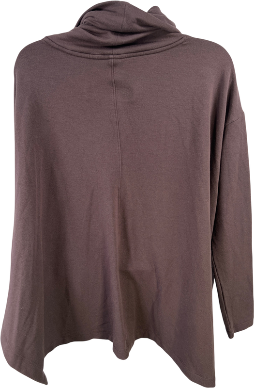 Athleta Women’s Gray/Purple Ethereal Funnel Neck Shirt - XS image 2