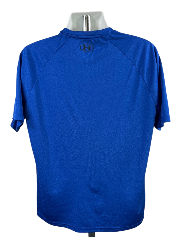 Under Armour Men's Blue Loose Fit Short Sleeve Athletic Shirt - XL image 2