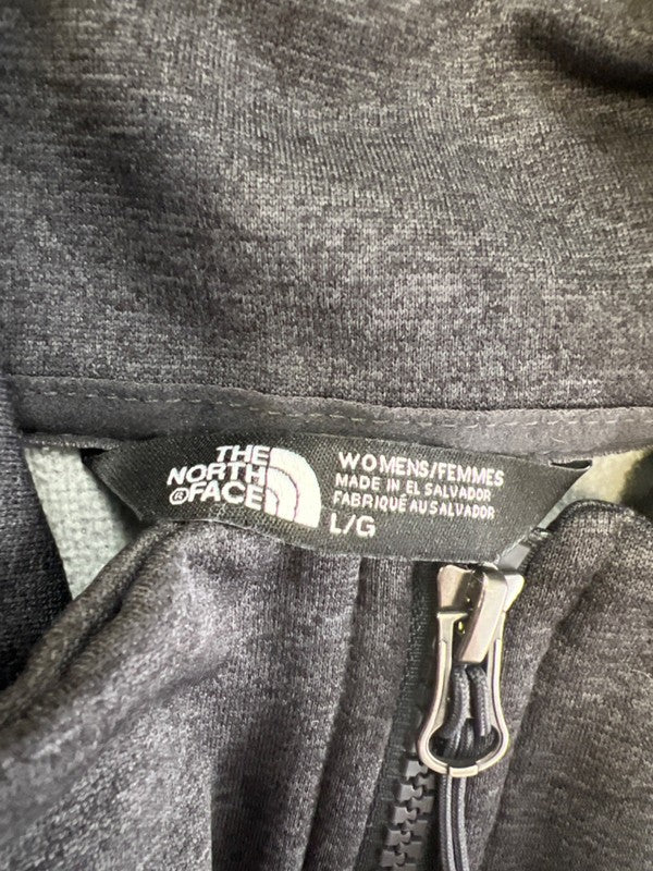 The North Face Women's Light/Dark Gray Heather Zip Up Jacket - L image 3