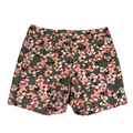 White House Black Market Women's Green/Pink 5" Chino Shorts - 00
