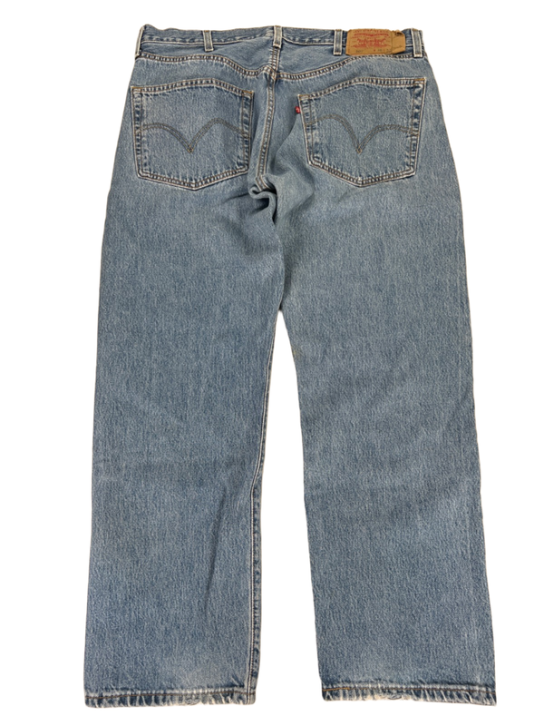 Levi's Men's Light Wash 501 Original Fit Button Fly Denim Jeans - 38x30 image 2