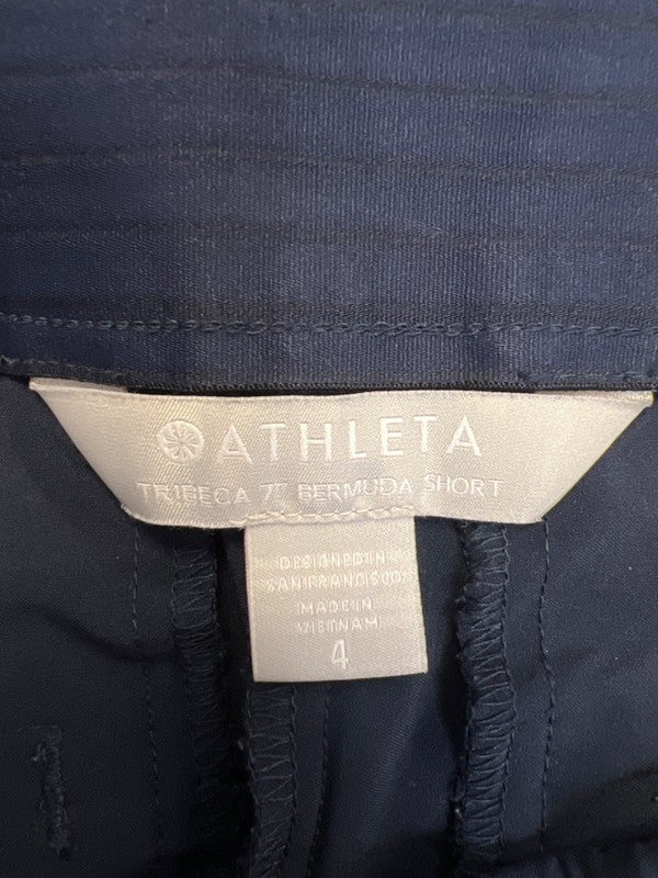 Athleta Women's Navy Blue Tribeca Bermuda Hiking Shorts - 4 image 3