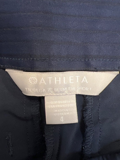 Athleta Women's Navy Blue Tribeca Bermuda Hiking Shorts - 4 image 3