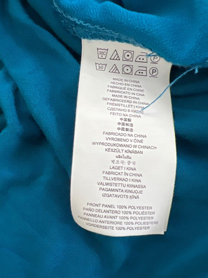 Michael Kors Women's Blue Layered V Neck Long Sleeve Blouse - M image 4