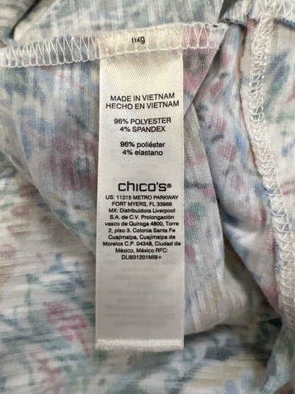 Chico's Women's Multicolor Paisley Short Sleeve Tee Shirt - 0/US S image 4