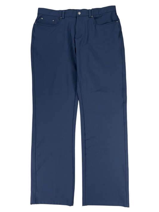 Greg Norman Men's Blue Straight Leg Active Golf Pants - 34x30